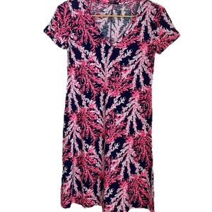Lilly Pulitzer Short Sleeve Dress - Nauti Navy Beyond the Sea EUC/Like New